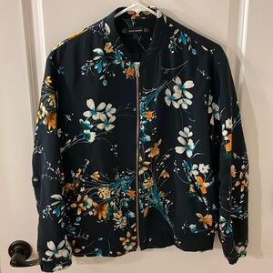Floral Bomber Jacket